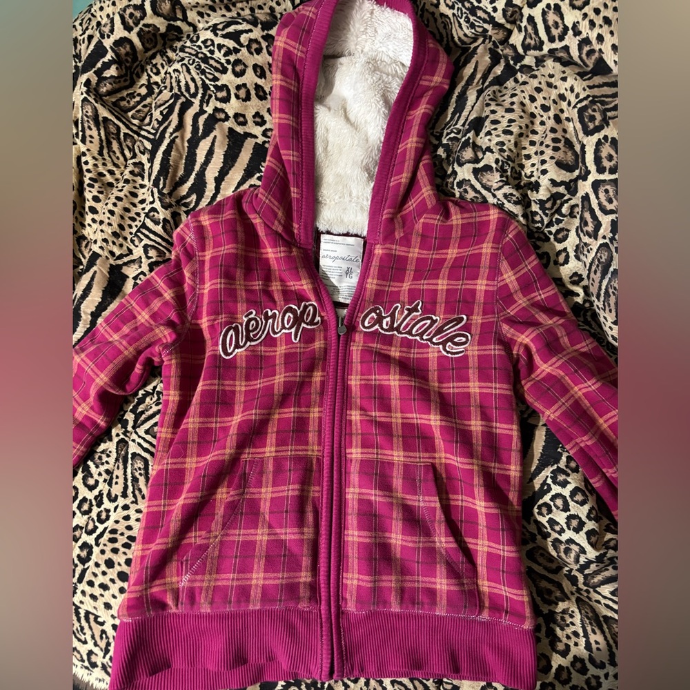 Vintage Aeropostale Plaid Hoodie